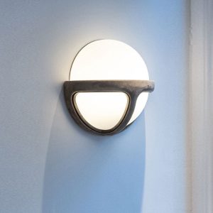 Apparatus Brass Leather Wall Light